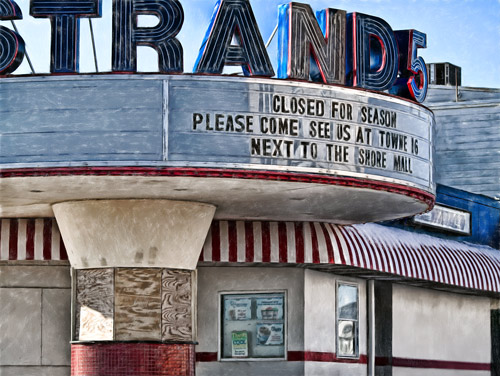 A photo illustration of the Strand in Ocean City, NJ.